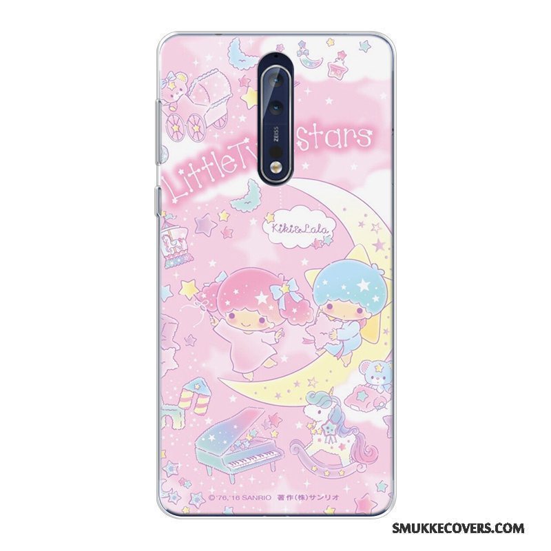 Etui Nokia 8 Cartoon Anti-fald Telefon, Cover Nokia 8 Blød Mønster Ny