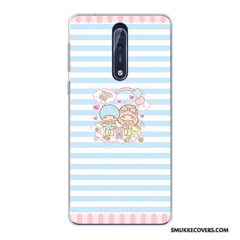 Etui Nokia 8 Cartoon Anti-fald Telefon, Cover Nokia 8 Blød Mønster Ny