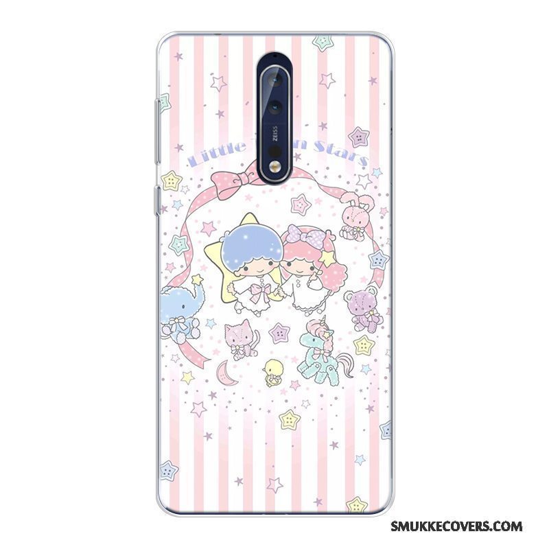 Etui Nokia 8 Cartoon Anti-fald Telefon, Cover Nokia 8 Blød Mønster Ny