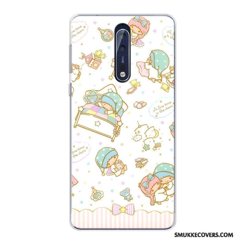 Etui Nokia 8 Cartoon Anti-fald Telefon, Cover Nokia 8 Blød Mønster Ny