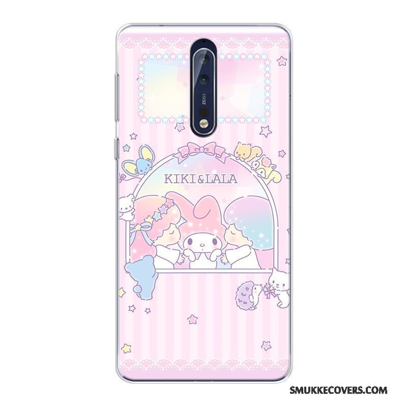 Etui Nokia 8 Cartoon Anti-fald Telefon, Cover Nokia 8 Blød Mønster Ny