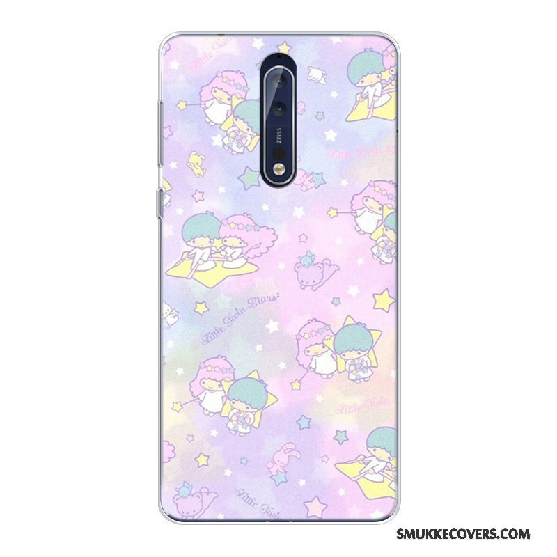 Etui Nokia 8 Cartoon Anti-fald Telefon, Cover Nokia 8 Blød Mønster Ny