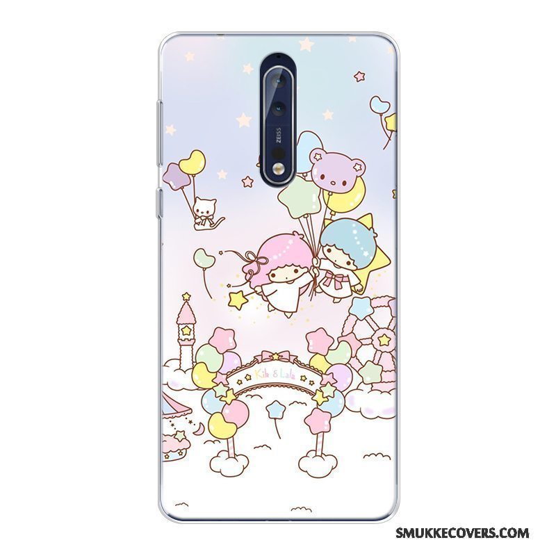 Etui Nokia 8 Cartoon Anti-fald Telefon, Cover Nokia 8 Blød Mønster Ny