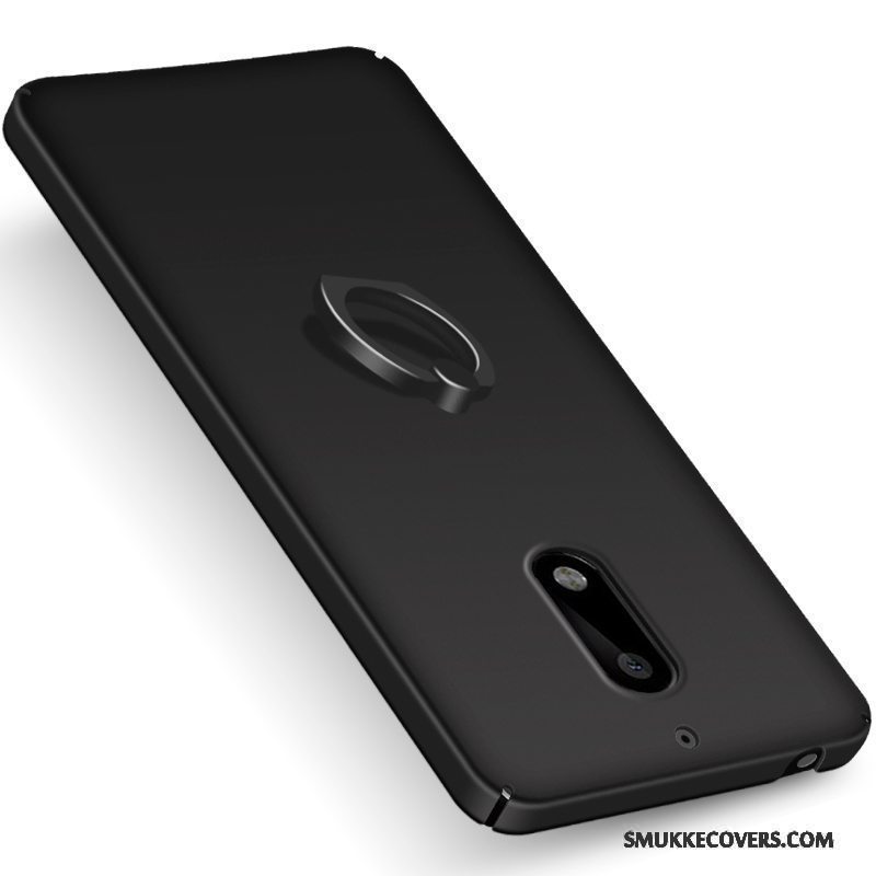 Etui Nokia 8 Kreativ Simple Lyserød, Cover Nokia 8 Support Nubuck Ring