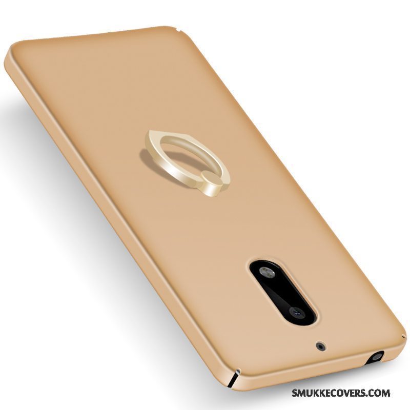 Etui Nokia 8 Kreativ Simple Lyserød, Cover Nokia 8 Support Nubuck Ring