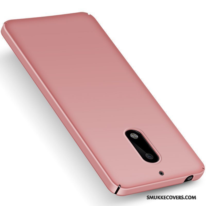 Etui Nokia 8 Kreativ Simple Lyserød, Cover Nokia 8 Support Nubuck Ring