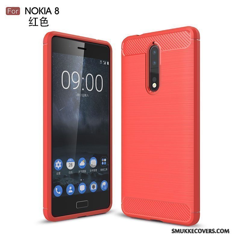 Etui Nokia 8 Tasker Anti-fald Telefon, Cover Nokia 8 Beskyttelse Grå