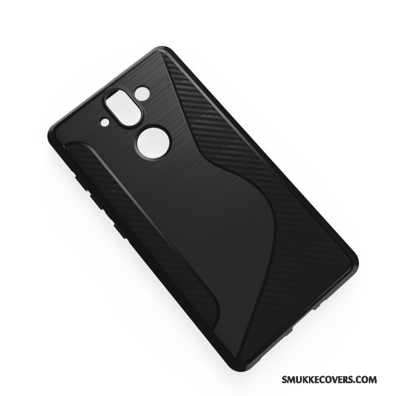 Etui Nokia 8 Tasker Nubuck Sort, Cover Nokia 8 Beskyttelse Gennemsigtig Telefon