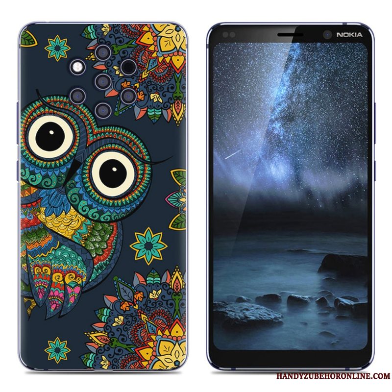 Etui Nokia 9 Pureview Beskyttelse Grøn Pu, Cover Nokia 9 Pureview Blød