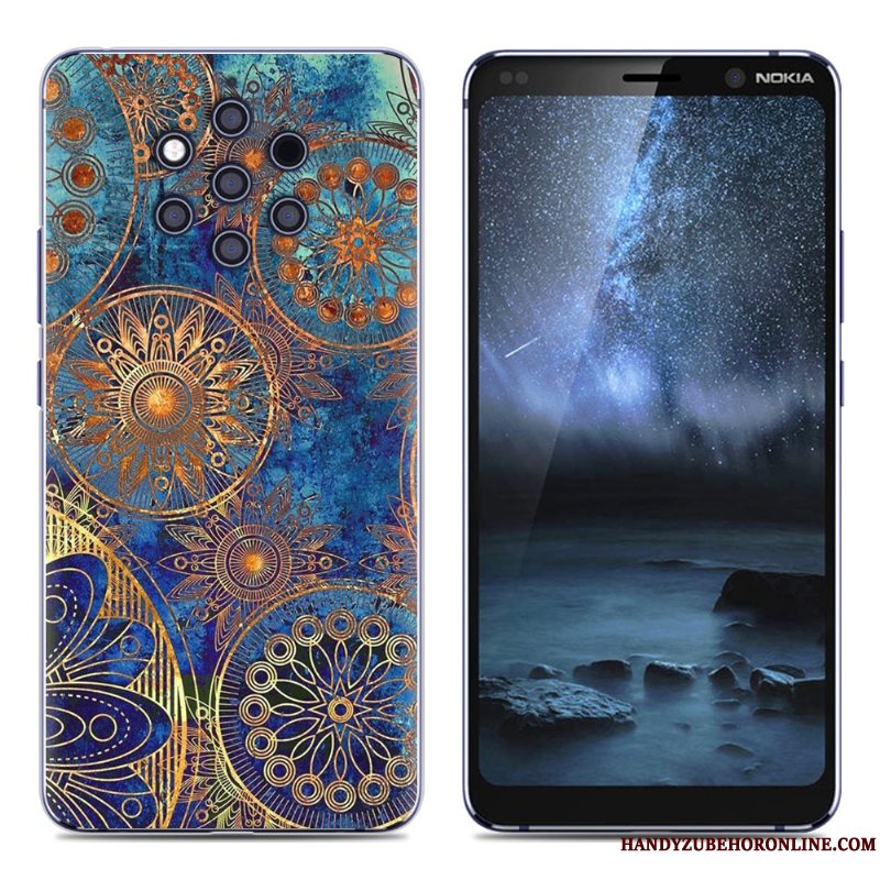 Etui Nokia 9 Pureview Beskyttelse Grøn Pu, Cover Nokia 9 Pureview Blød