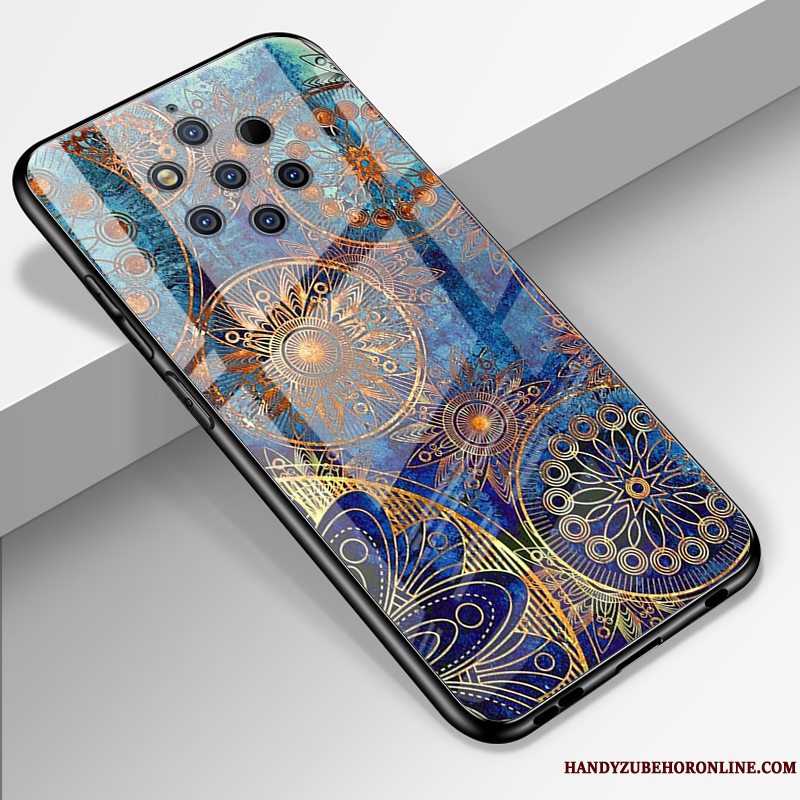 Etui Nokia 9 Pureview Kreativ Spejl Glas, Cover Nokia 9 Pureview Tasker Hård Tilpas