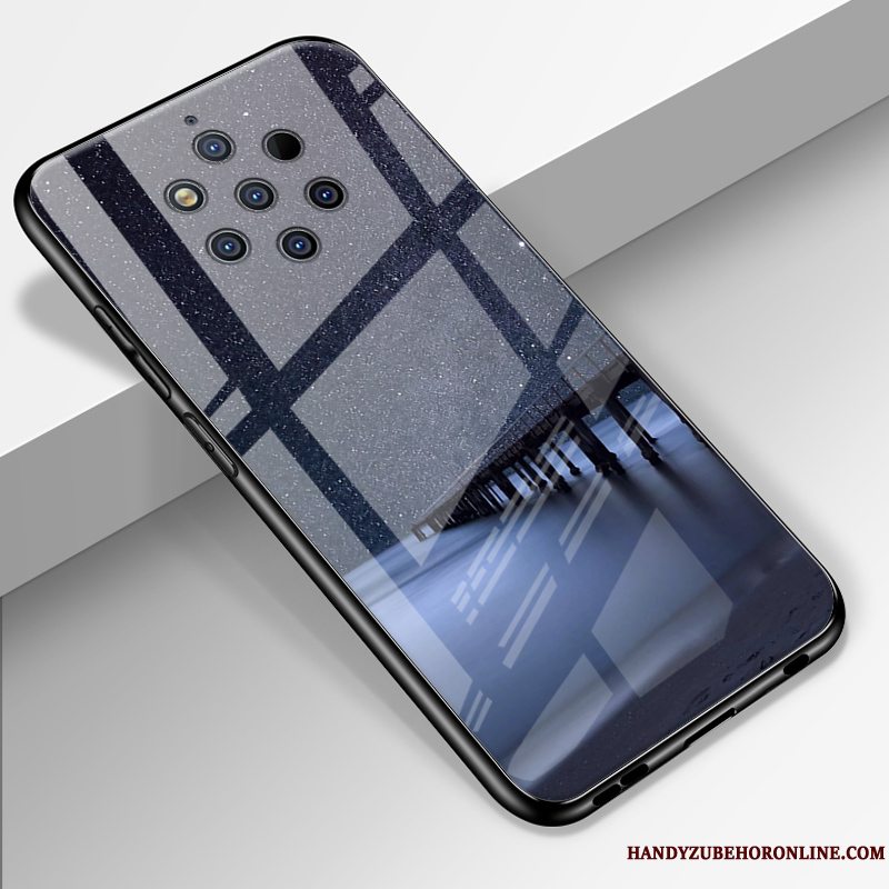 Etui Nokia 9 Pureview Kreativ Spejl Glas, Cover Nokia 9 Pureview Tasker Hård Tilpas