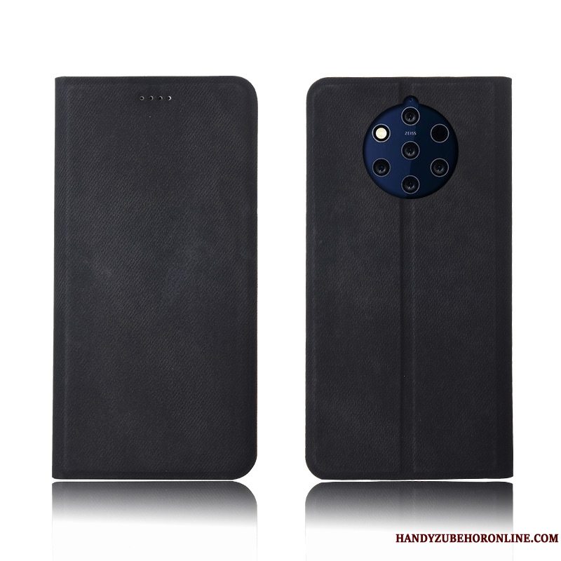 Etui Nokia 9 Pureview Silikone Ny Anti-fald, Cover Nokia 9 Pureview Læder Telefondenim