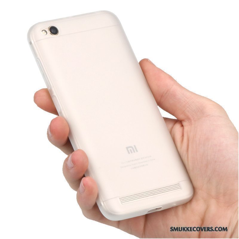 Etui Redmi 5a Blød Anti-fald Lyserød, Cover Redmi 5a Tasker Nubuck Telefon