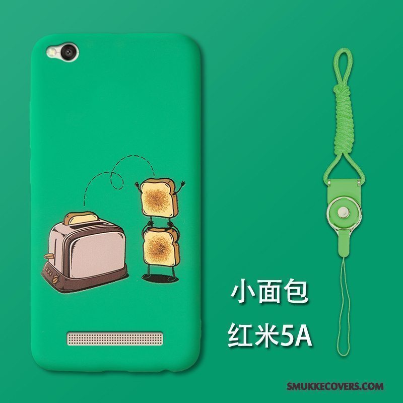 Etui Redmi 5a Kreativ Telefonanti-fald, Cover Redmi 5a Tasker Grøn Nubuck