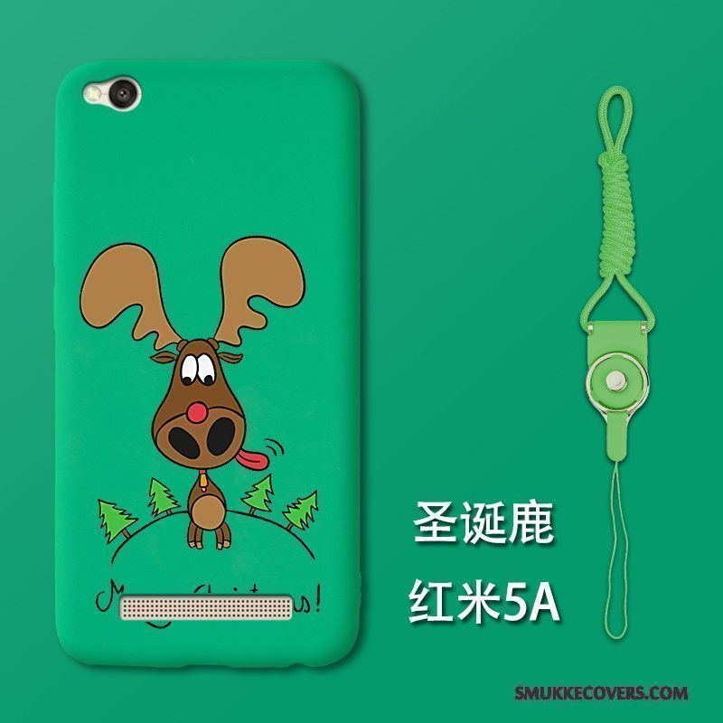 Etui Redmi 5a Kreativ Telefonanti-fald, Cover Redmi 5a Tasker Grøn Nubuck