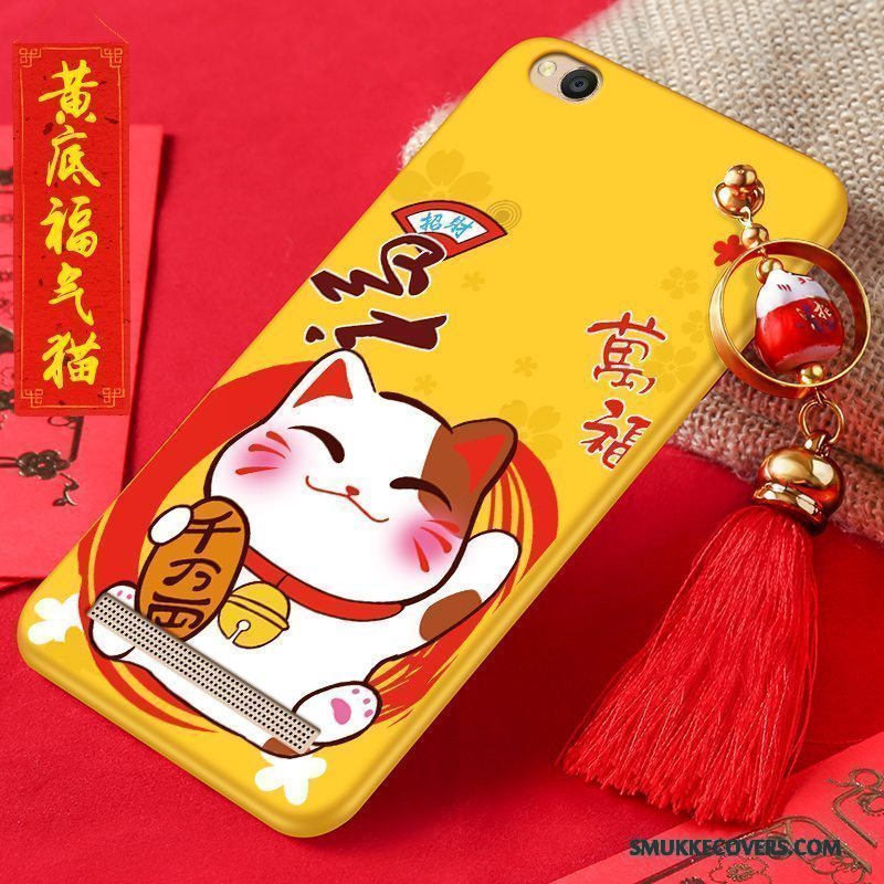 Etui Redmi 5a Tasker Nubuck Lille Sektion, Cover Redmi 5a Cartoon Telefonrød