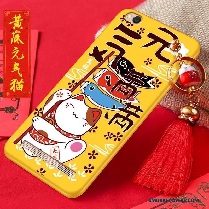 Etui Redmi 5a Tasker Nubuck Lille Sektion, Cover Redmi 5a Cartoon Telefonrød