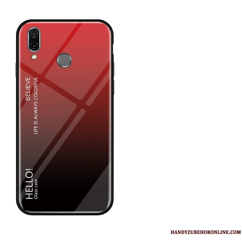 Etui Redmi 7 Beskyttelse Telefonrød, Cover Redmi 7 Blød Hærdet Glas Gul