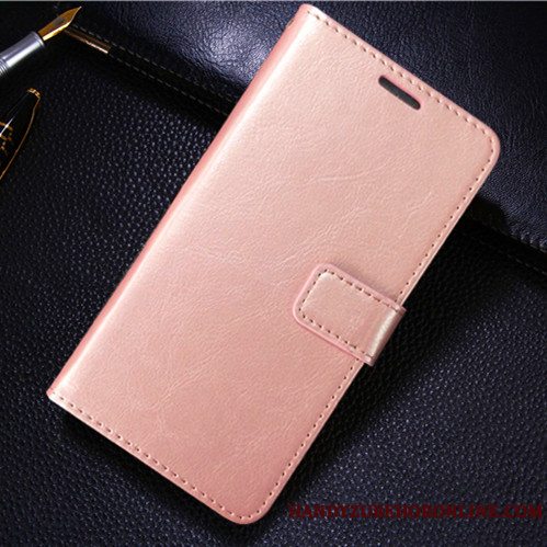 Etui Redmi 7 Beskyttelse Ungdom Rød, Cover Redmi 7 Læder Guld Lille Sektion