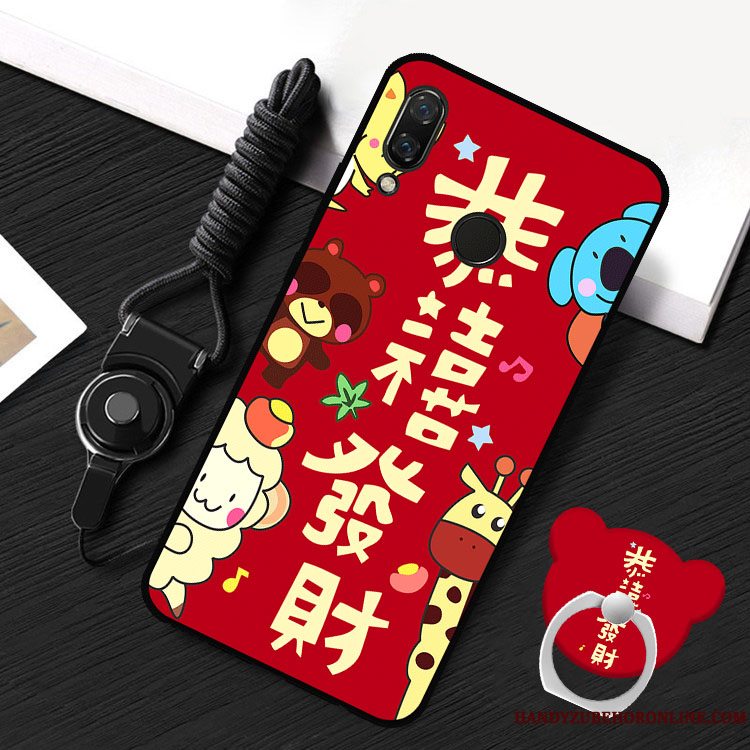 Etui Redmi 7 Cartoon Trend Hængende Ornamenter, Cover Redmi 7 Beskyttelse Guld Af Personlighed