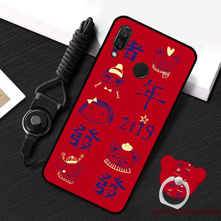 Etui Redmi 7 Cartoon Trend Hængende Ornamenter, Cover Redmi 7 Beskyttelse Guld Af Personlighed