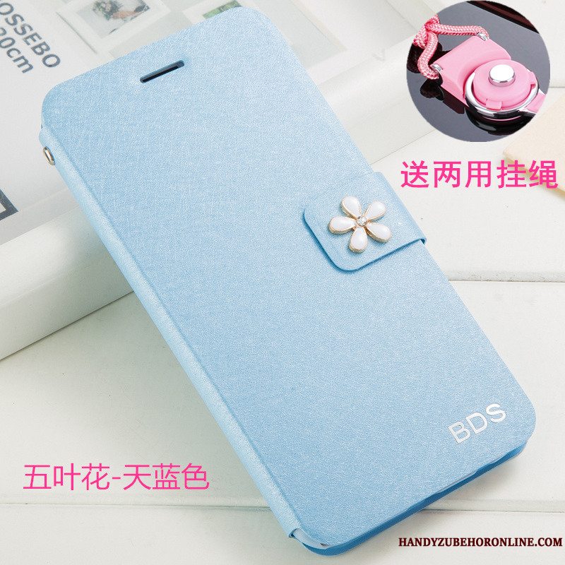 Etui Redmi 7 Folio Telefonhængende Ornamenter, Cover Redmi 7 Support Anti-fald Lille Sektion