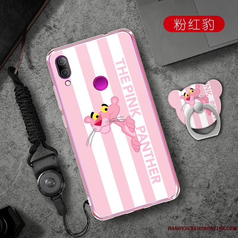 Etui Redmi 7 Kreativ Lyserød Telefon, Cover Redmi 7 Cartoon Trend Net Red