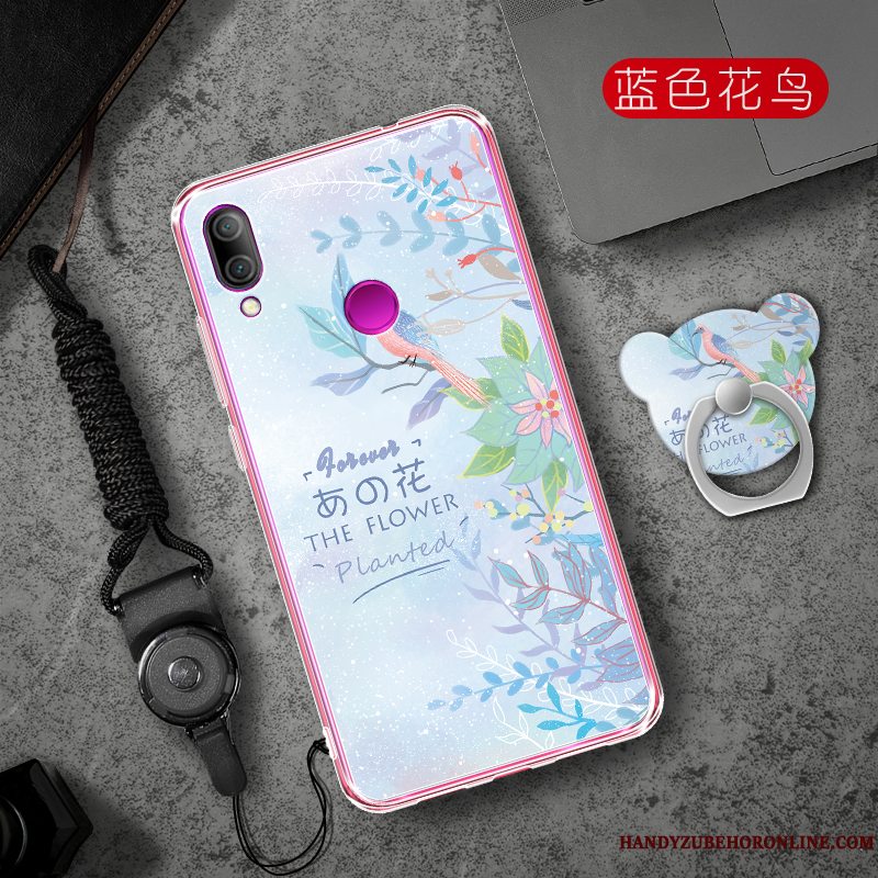 Etui Redmi 7 Kreativ Lyserød Telefon, Cover Redmi 7 Cartoon Trend Net Red