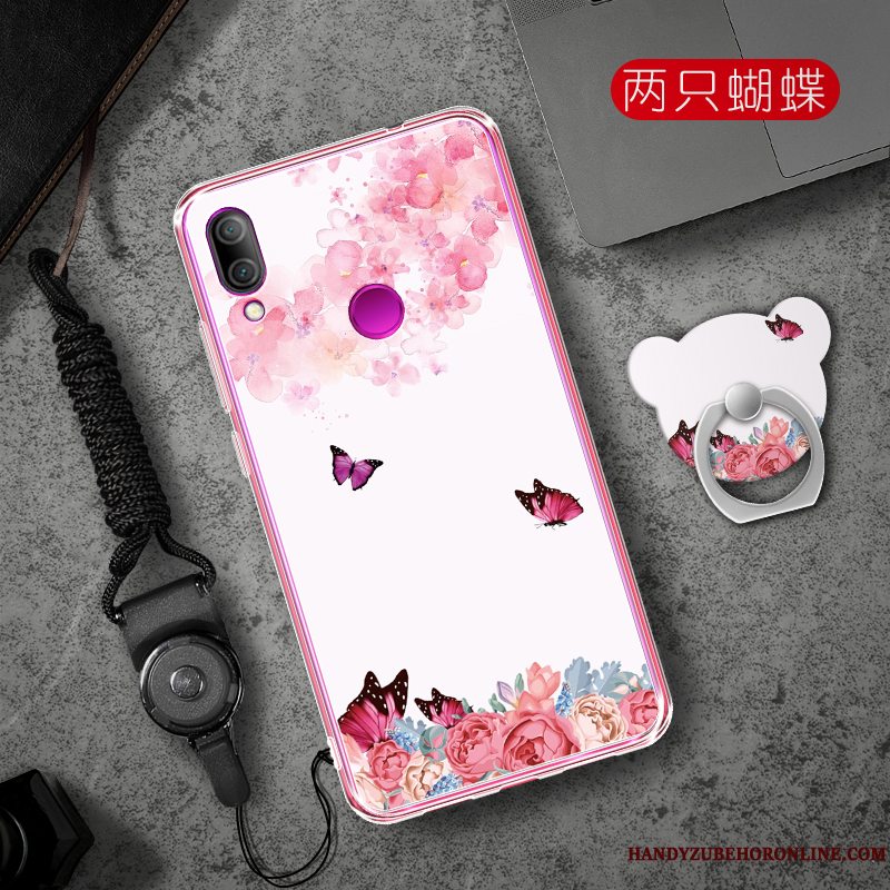 Etui Redmi 7 Kreativ Lyserød Telefon, Cover Redmi 7 Cartoon Trend Net Red