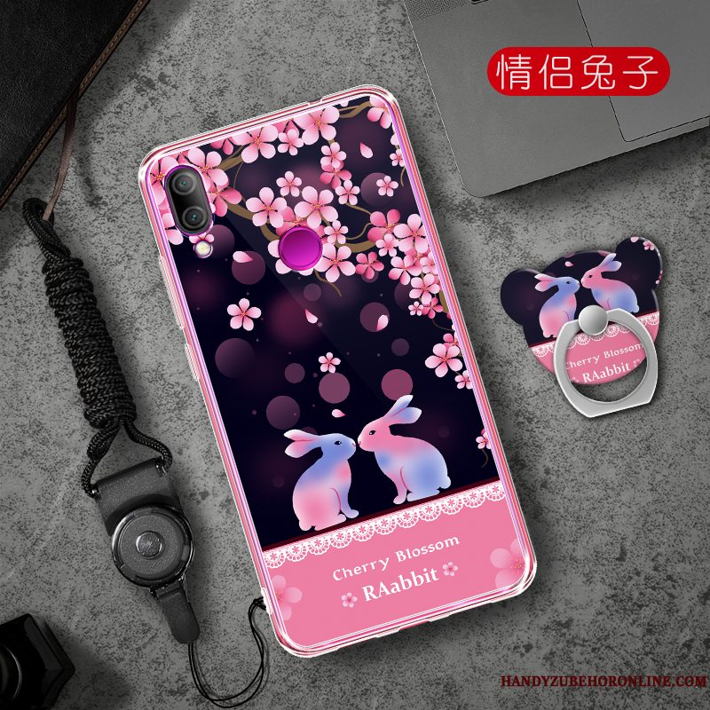 Etui Redmi 7 Kreativ Lyserød Telefon, Cover Redmi 7 Cartoon Trend Net Red