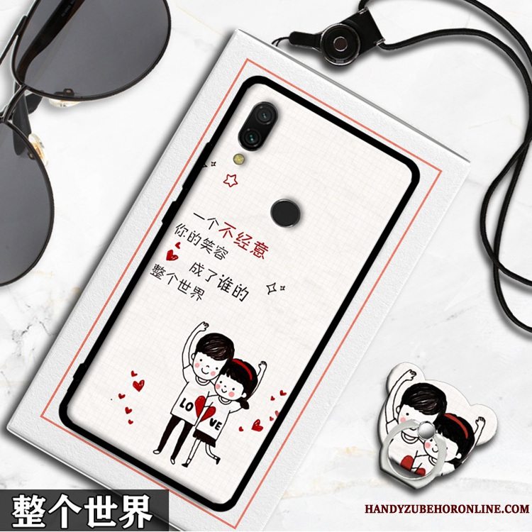 Etui Redmi 7 Silikone Anti-fald Lille Sektion, Cover Redmi 7 Blød Hvid Telefon