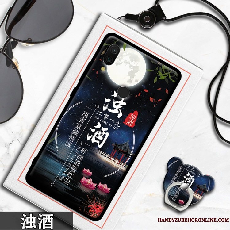 Etui Redmi 7 Silikone Anti-fald Lille Sektion, Cover Redmi 7 Blød Hvid Telefon