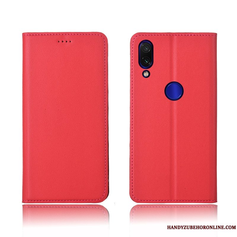 Etui Redmi 7 Silikone Anti-fald Lille Sektion, Cover Redmi 7 Tasker Rød Telefon