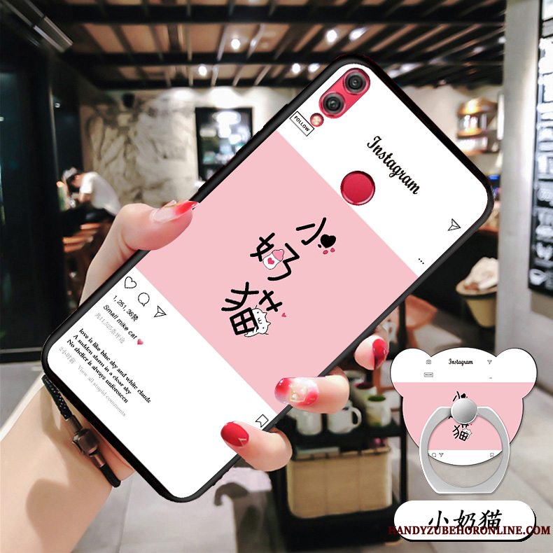 Etui Redmi 7 Silikone Rød Anti-fald, Cover Redmi 7 Cartoon Telefon