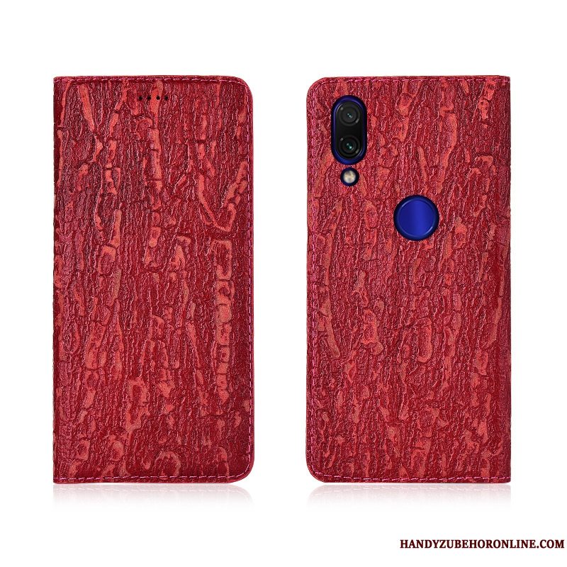 Etui Redmi 7 Tasker Tree Telefon, Cover Redmi 7 Blød Rød Anti-fald