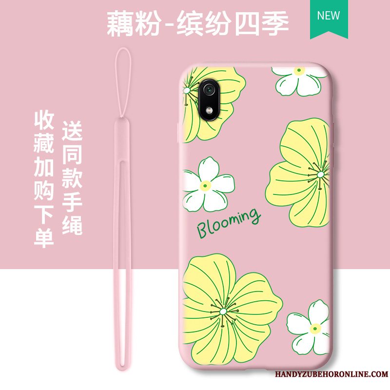 Etui Redmi 7a Beskyttelse Anti-fald Lyserød, Cover Redmi 7a Tasker Trend Telefon