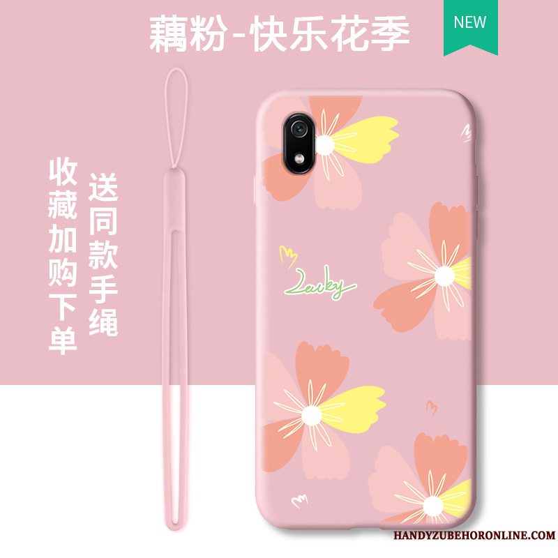 Etui Redmi 7a Beskyttelse Anti-fald Lyserød, Cover Redmi 7a Tasker Trend Telefon