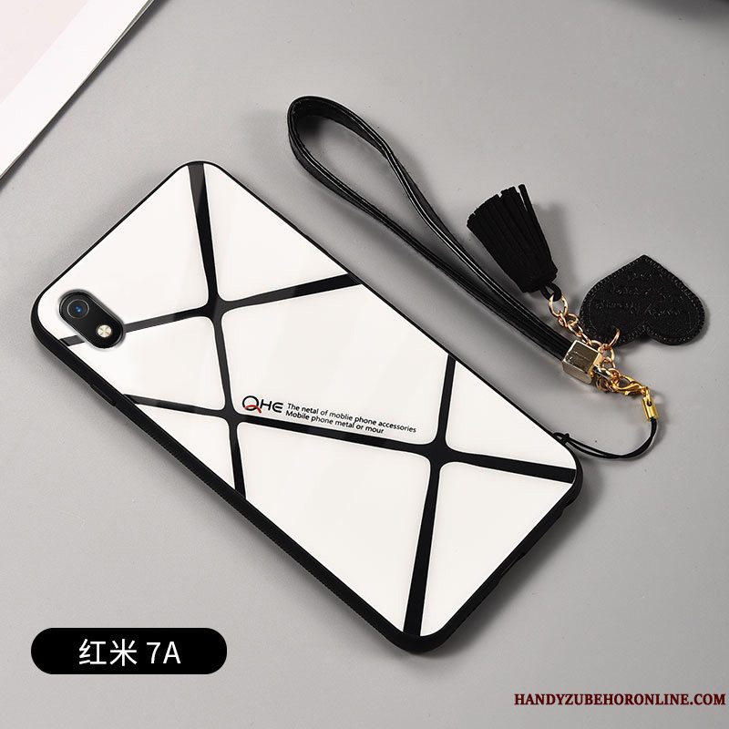 Etui Redmi 7a Beskyttelse Elskeren Spejl, Cover Redmi 7a Kreativ Af Personlighed Glas