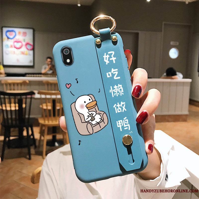 Etui Redmi 7a Blød Net Red Af Personlighed, Cover Redmi 7a Cartoon Rød And