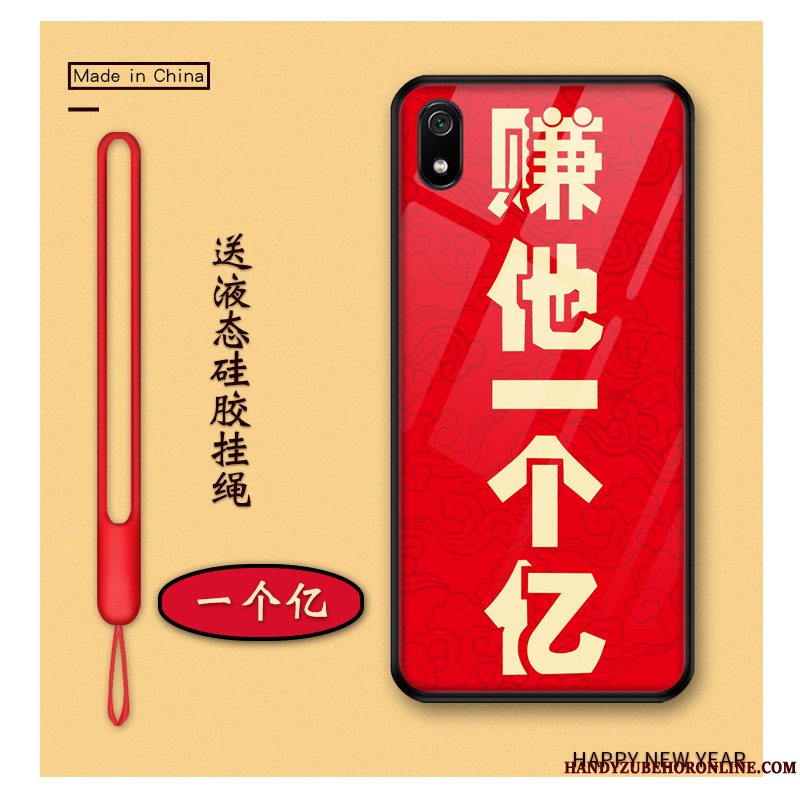 Etui Redmi 7a Cartoon Telefonkinesisk Stil, Cover Redmi 7a Beskyttelse Ny Rød