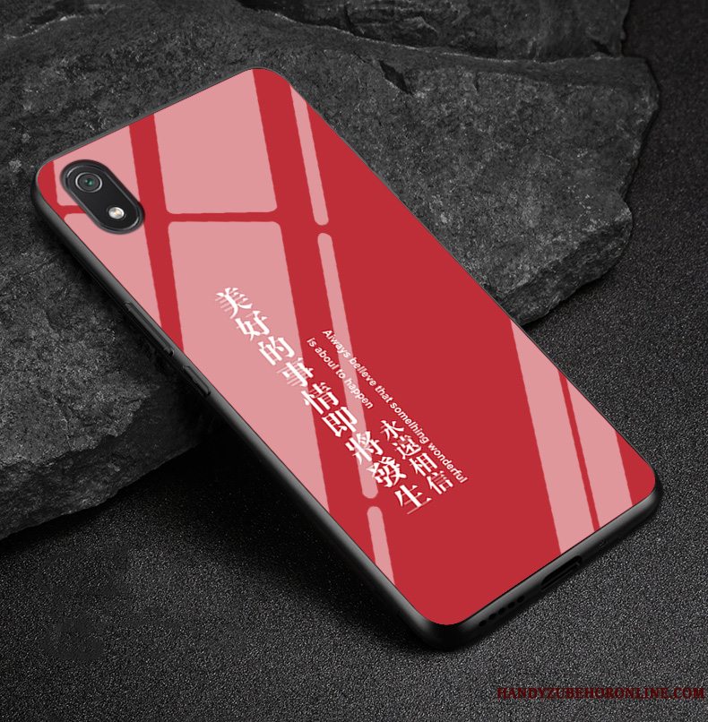 Etui Redmi 7a Mode Glas Kinesisk Stil, Cover Redmi 7a Silikone Telefongrøn