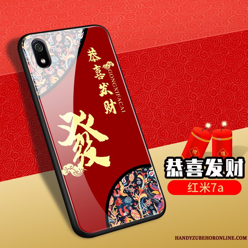 Etui Redmi 7a Silikone Telefonny, Cover Redmi 7a Tasker Wealth Glas