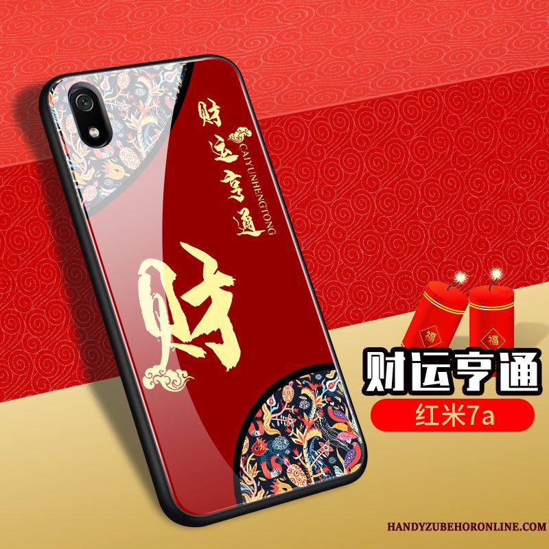 Etui Redmi 7a Silikone Telefonny, Cover Redmi 7a Tasker Wealth Glas