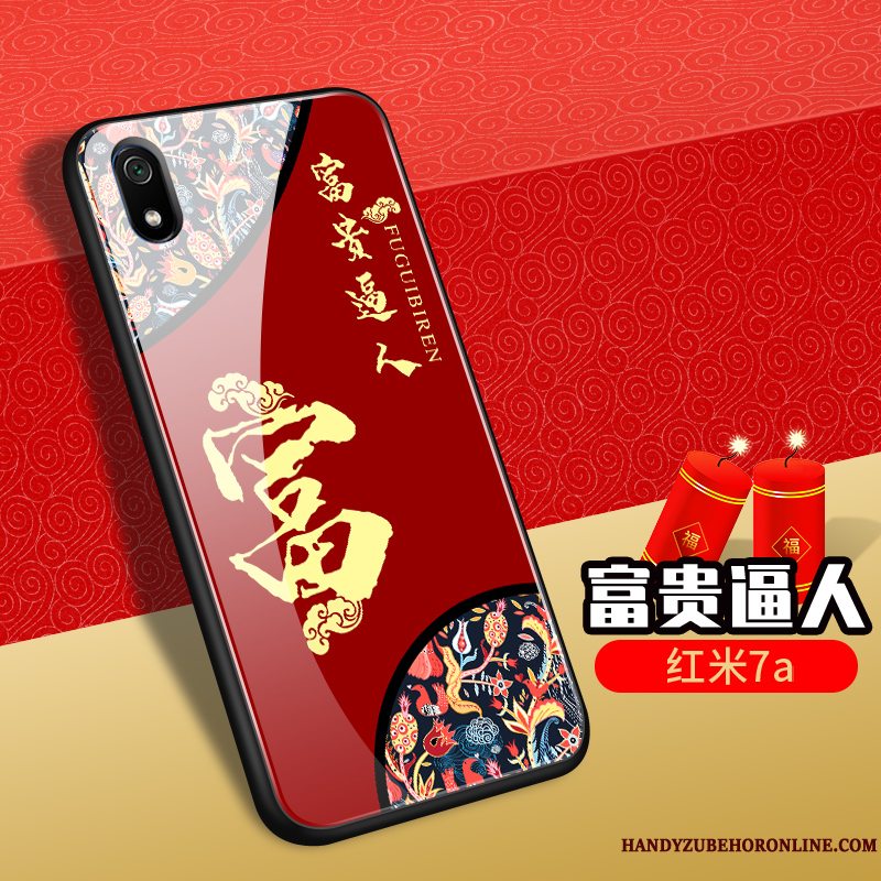 Etui Redmi 7a Silikone Telefonny, Cover Redmi 7a Tasker Wealth Glas