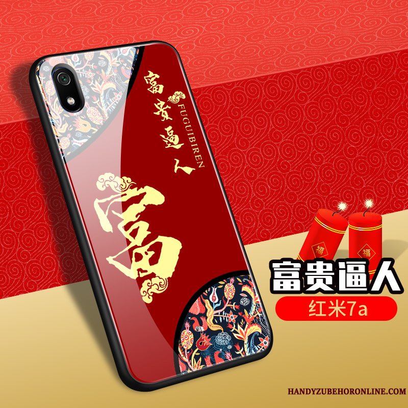 Etui Redmi 7a Silikone Telefonny, Cover Redmi 7a Tasker Wealth Glas