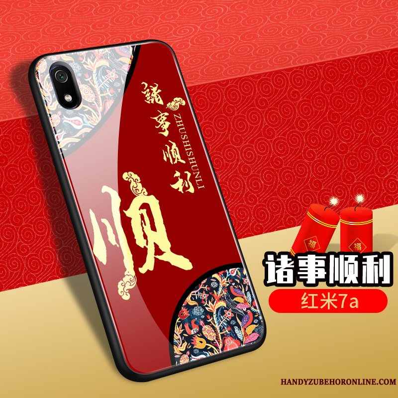 Etui Redmi 7a Silikone Telefonny, Cover Redmi 7a Tasker Wealth Glas