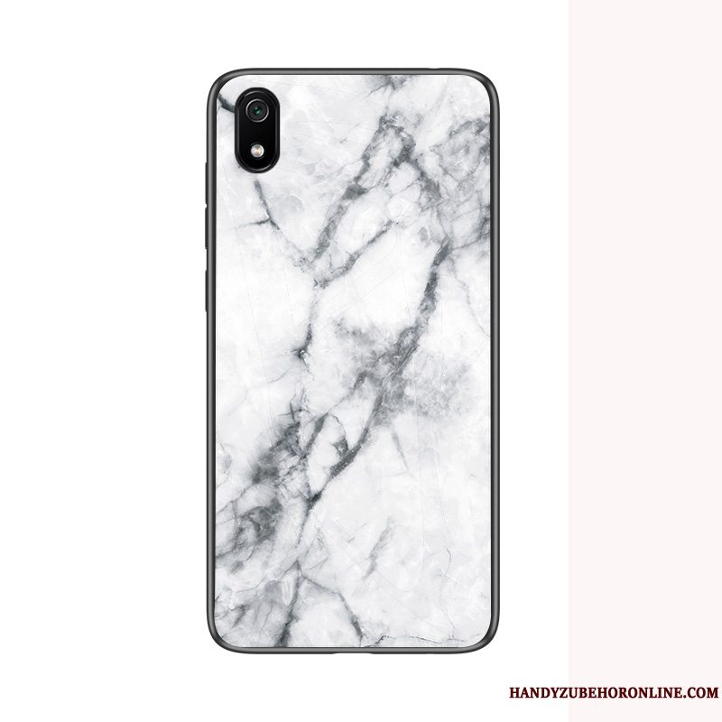 Etui Redmi 7a Silikone Telefonrød, Cover Redmi 7a Blød Glas Stor