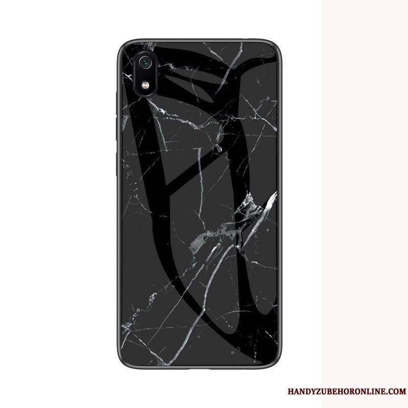 Etui Redmi 7a Silikone Telefonrød, Cover Redmi 7a Blød Glas Stor