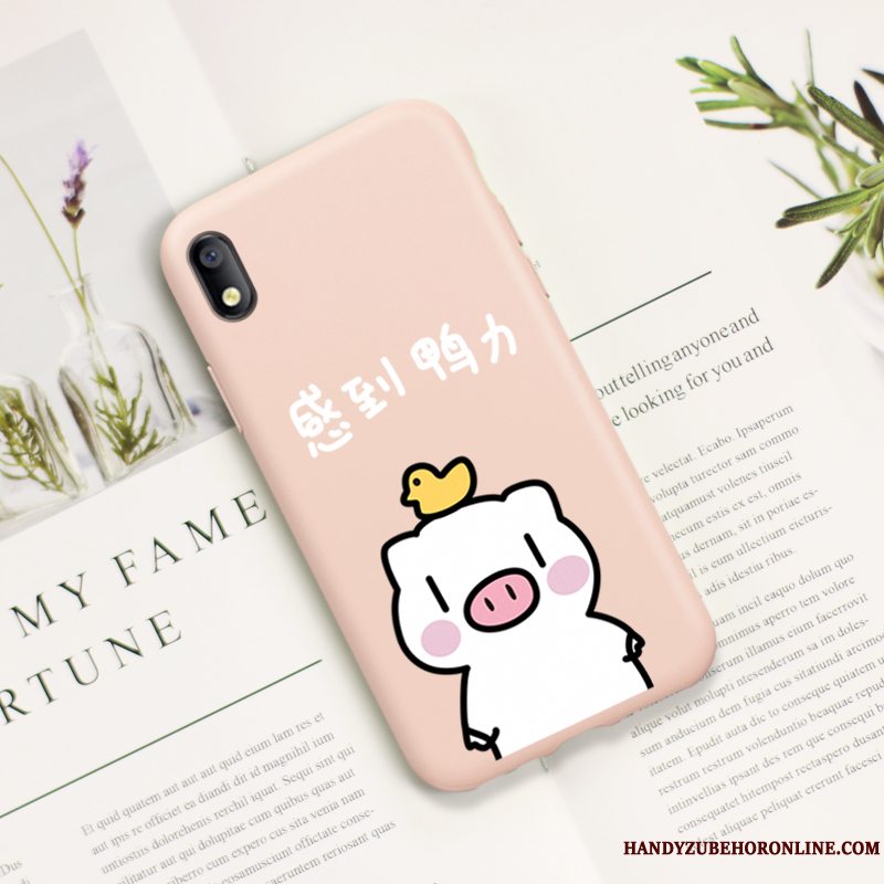 Etui Redmi 7a Silikone Trend Tynd, Cover Redmi 7a Beskyttelse Rød Smuk